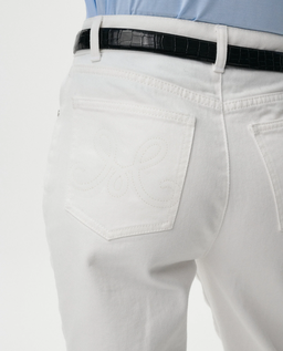 Białe spodnie jeansowe Denim Dream - Image #3