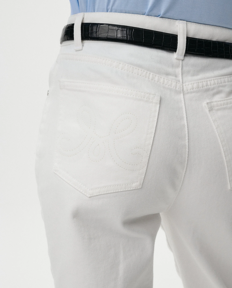 Białe spodnie jeansowe Denim Dream - Image #3
