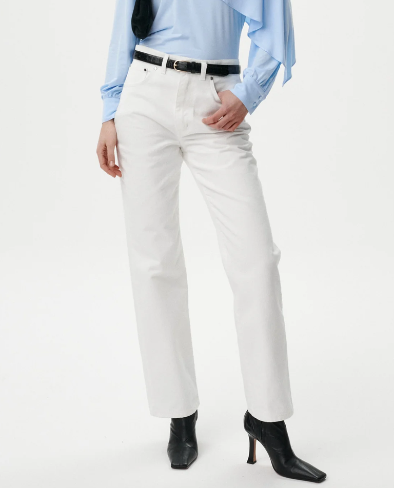 Białe spodnie jeansowe Denim Dream