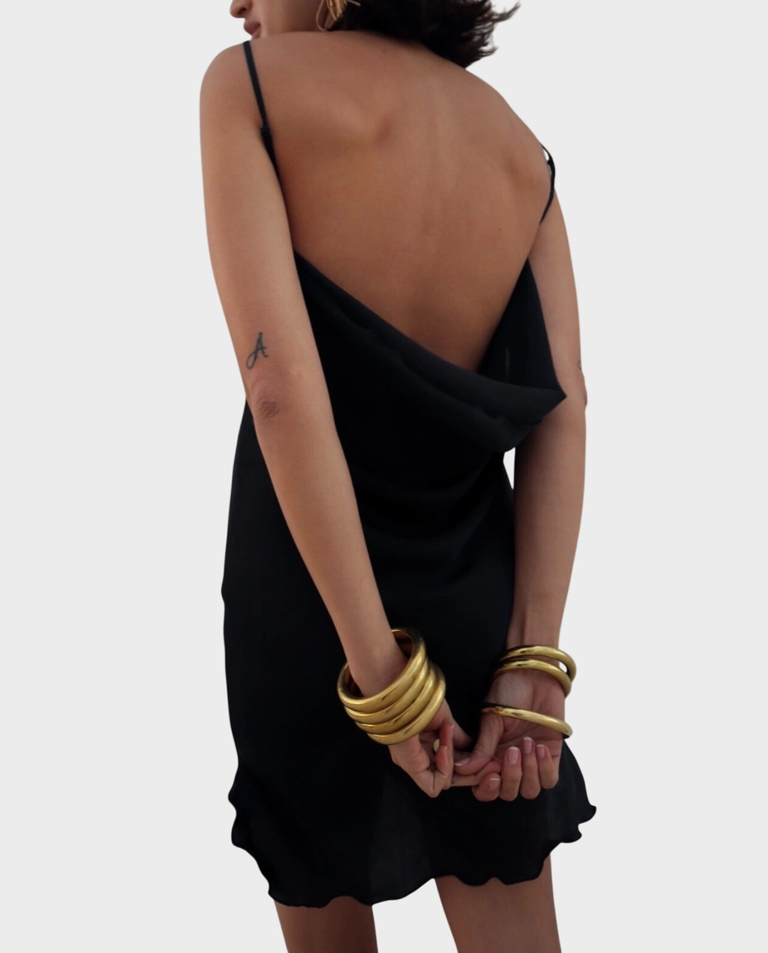 Czarna mini sukienka Selena - Image #4