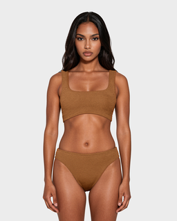 Brązowy komplet bikini Xandra - Image #0