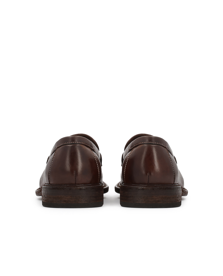 Eleganckie skórzane loafersy Grantes - Image #3