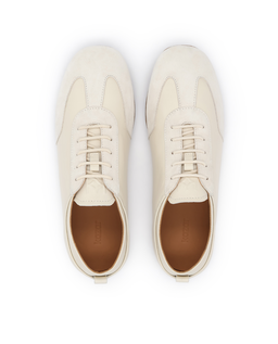 Sneakersy z gładkiej skóry i zamszu Monroe - Image #4