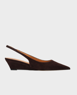 Czółenka slingback na koturnie Adala - Image #0