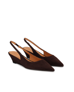 Czółenka slingback na koturnie Adala - Image #2