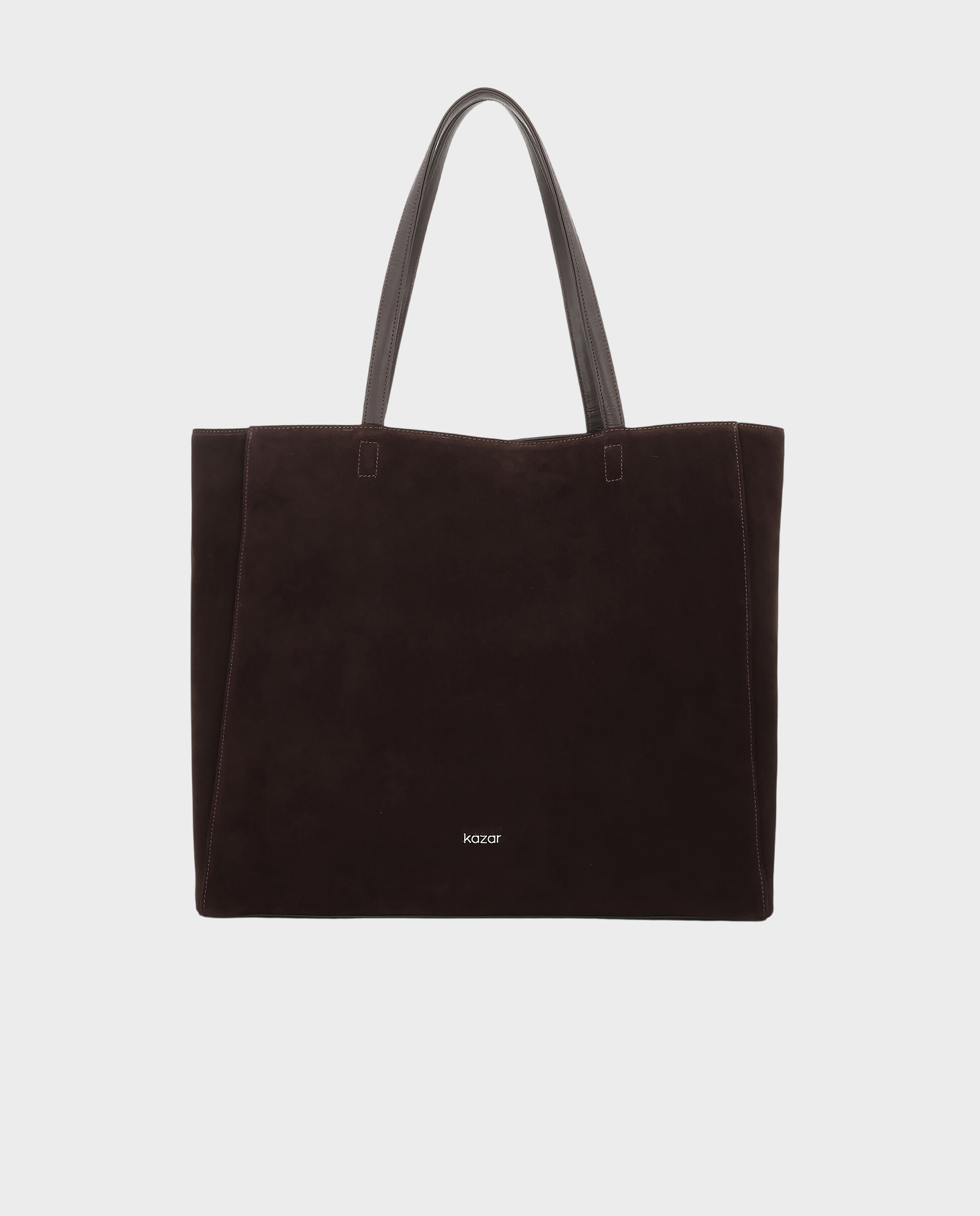 Duża torebka shopper z zamszu Dairine - Image #0