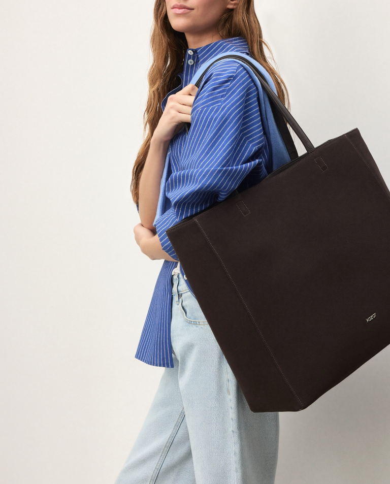 Duża torebka shopper z zamszu Dairine