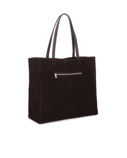Duża torebka shopper z zamszu Dairine - Image #4