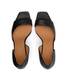 Czarne czółenka peep toe Elverine - Image #3