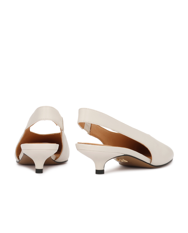 Czółenka slingback na niskim obcasie Sofiya - Image #3