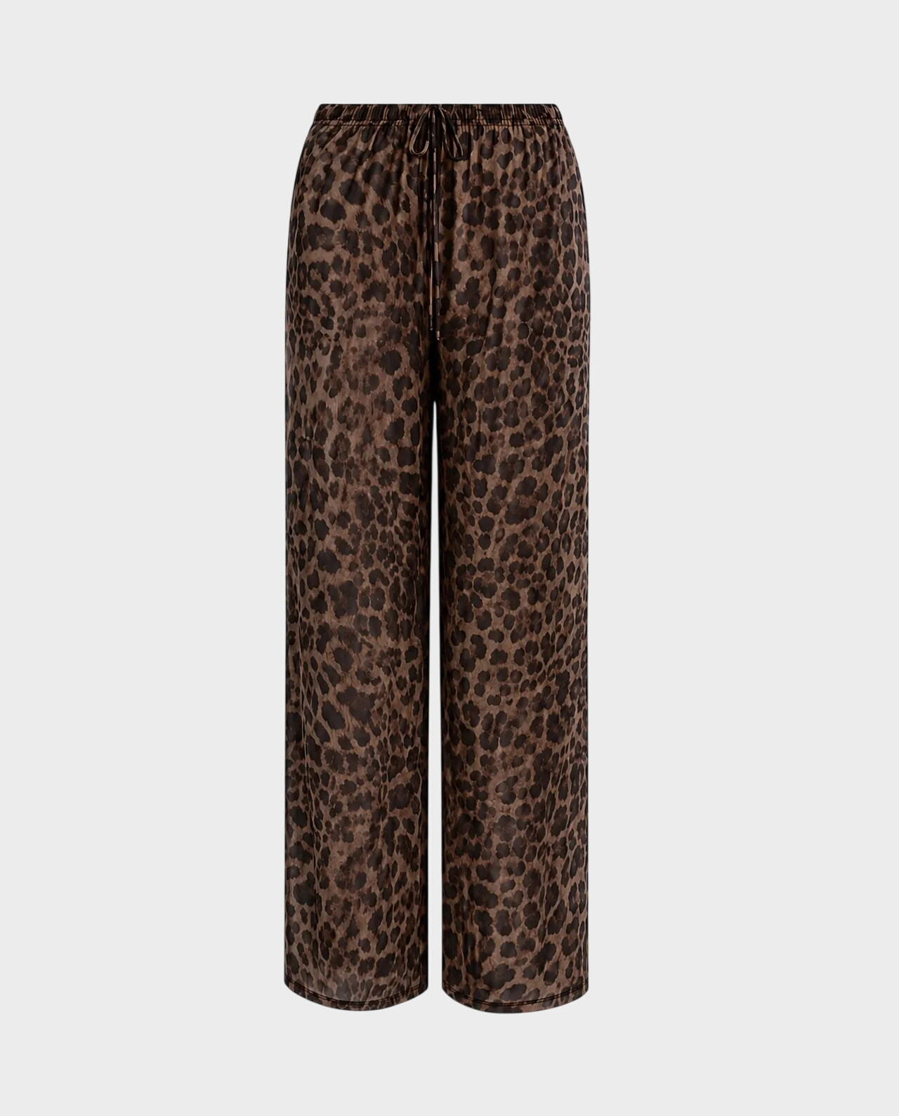Lekkie spodnie z wiskozy Yasmine Leopard - Image #0