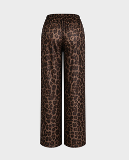 Lekkie spodnie z wiskozy Yasmine Leopard - Image #1