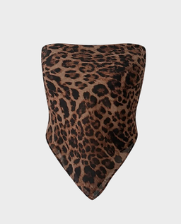 Lekki top z wiskozy Yasmine Leopard - Image #0