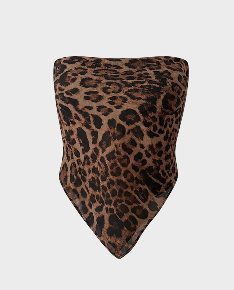 Lekki top z wiskozy Yasmine Leopard