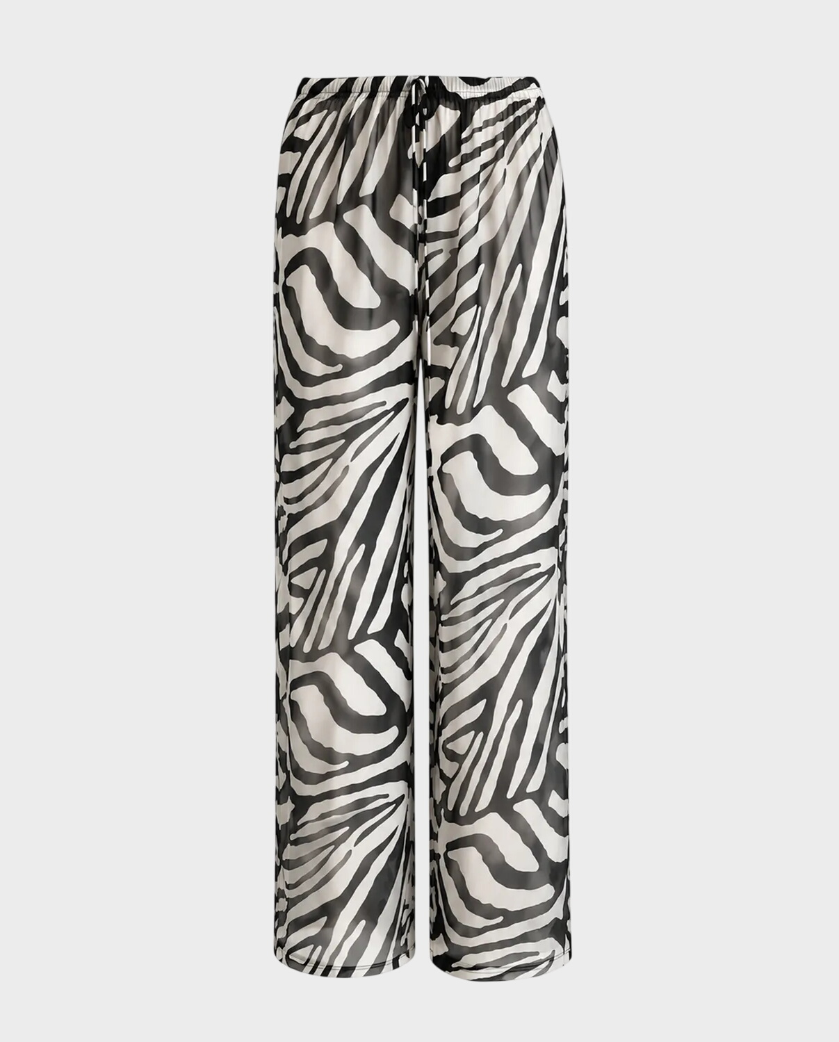 Lekkie spodnie z wiskozy Yasmine Zebra - Image #0