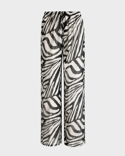Lekkie spodnie z wiskozy Yasmine Zebra - Image #0