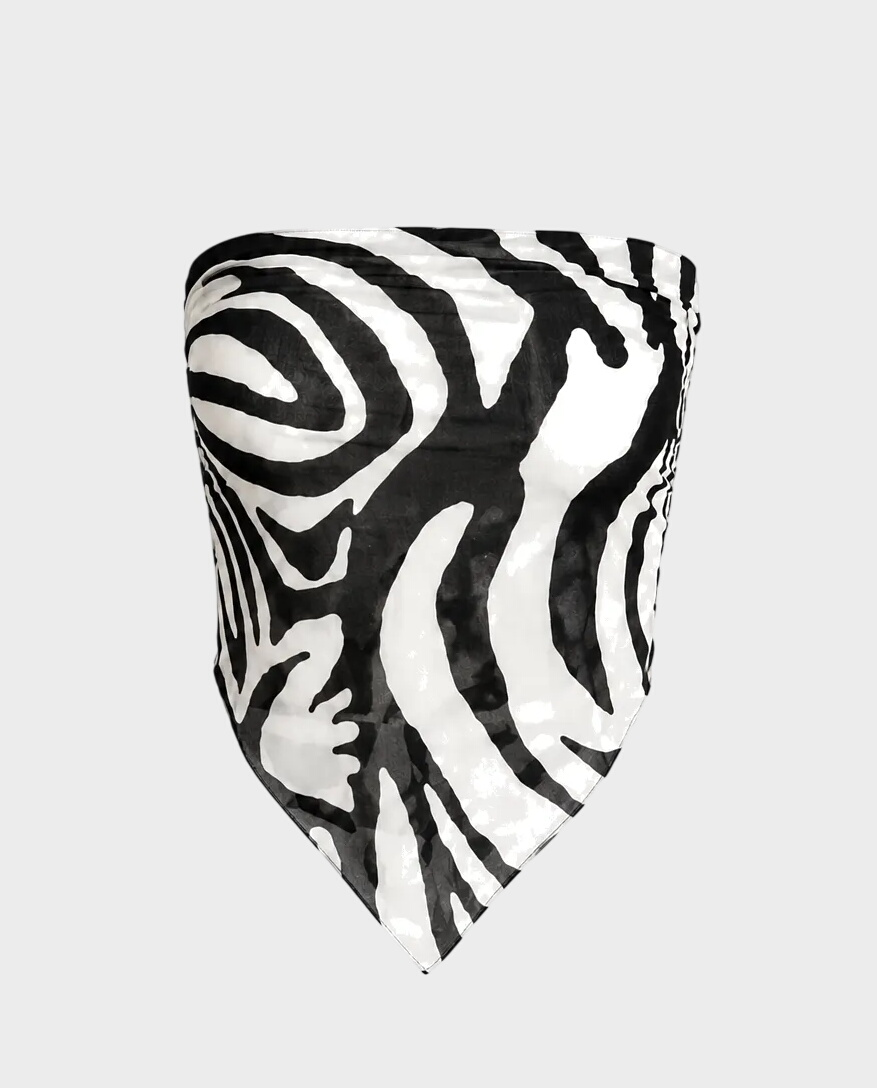 Lekki top z wiskozy Yasmine Zebra - Image #0