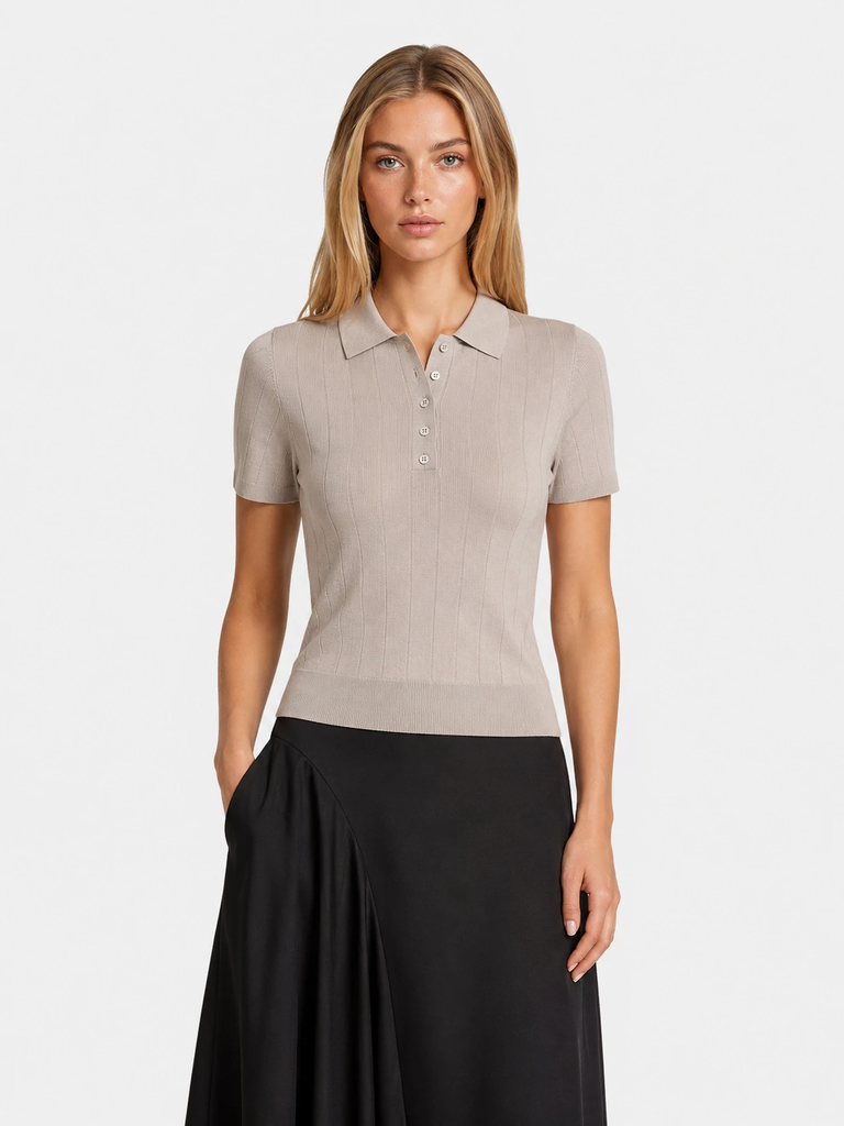 Dzianinowy T-shirt Tosca