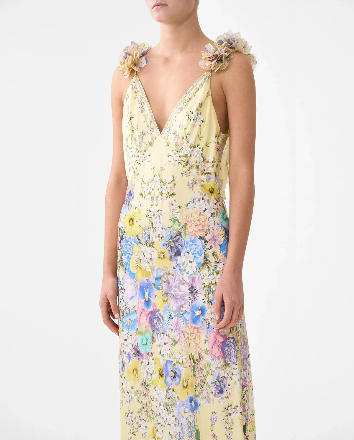 Jedwabna sukienka w kwiaty Darling Buds - Image #3