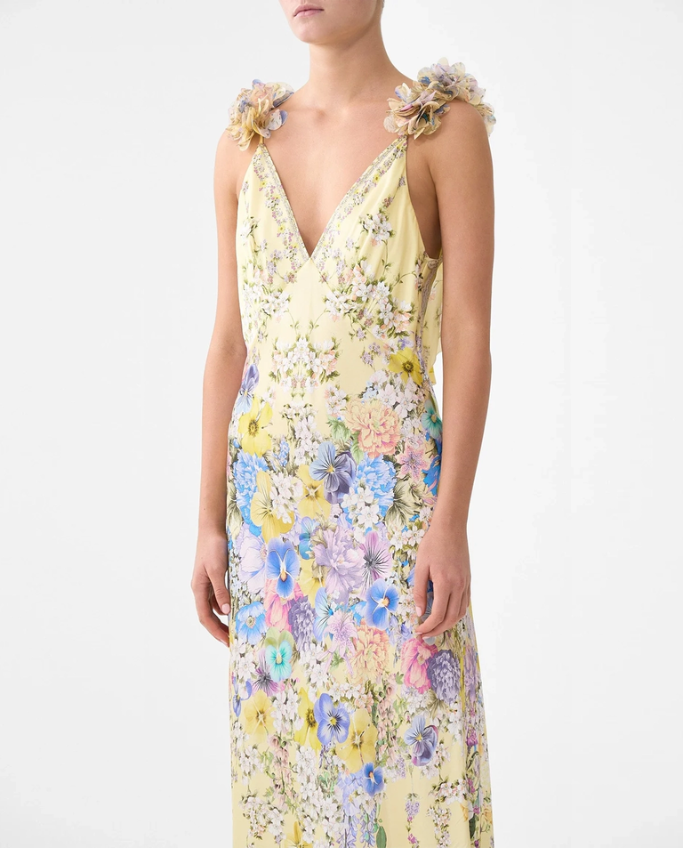 Jedwabna sukienka w kwiaty Darling Buds - Image #3