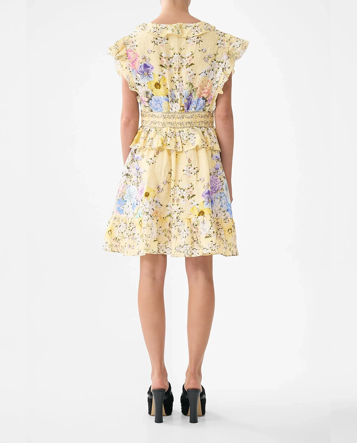 Lniana sukienka w kwiaty Darling Buds - Image #2