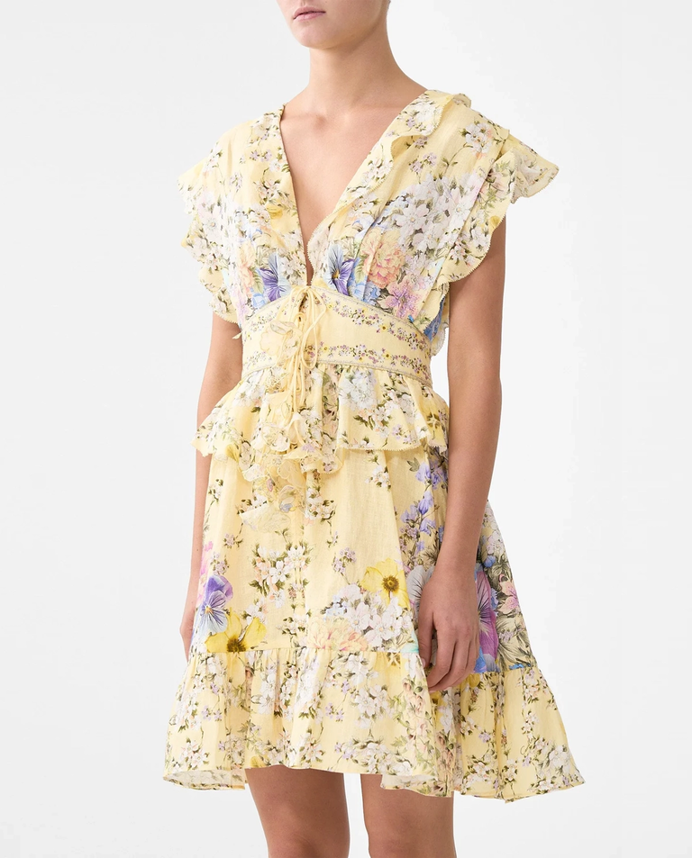 Lniana sukienka w kwiaty Darling Buds - Image #3