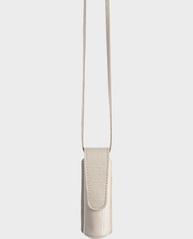 Kremowe etui na szminkę Croco - Image #3