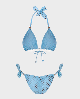 Niebieskie bikini w kropki Freaky - Image #1