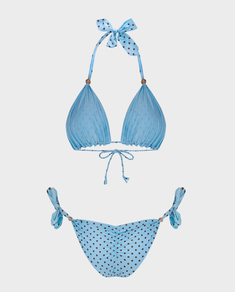 Niebieskie bikini w kropki Freaky