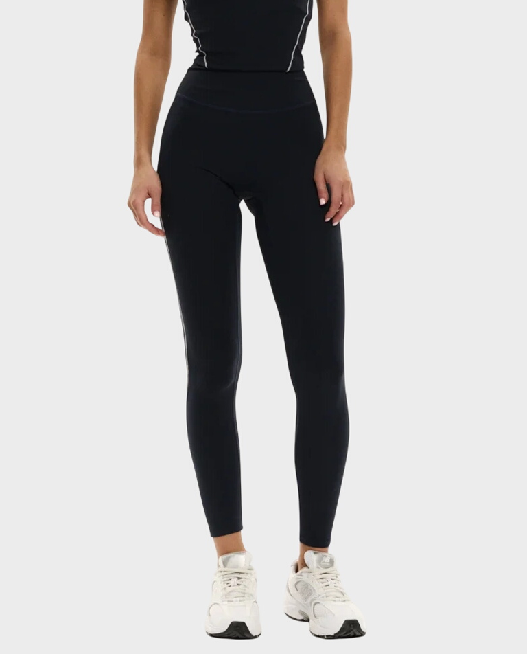 Granatowe legginsy z wysokim stanem Ivy