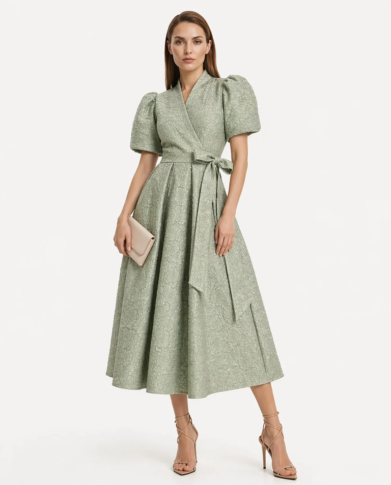 Elegancka zielona sukienka Aurelia