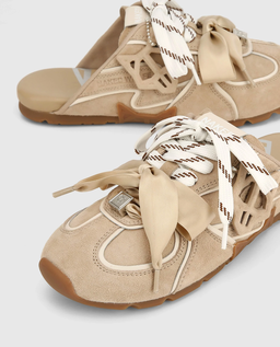 Zamszowe sneakersy Admire Off White Suede - Image #3