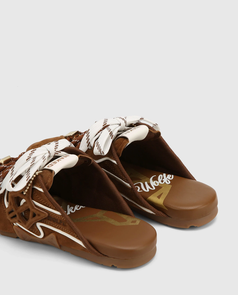 Zamszowe sneakersy Admire Tan Suede - Image #4