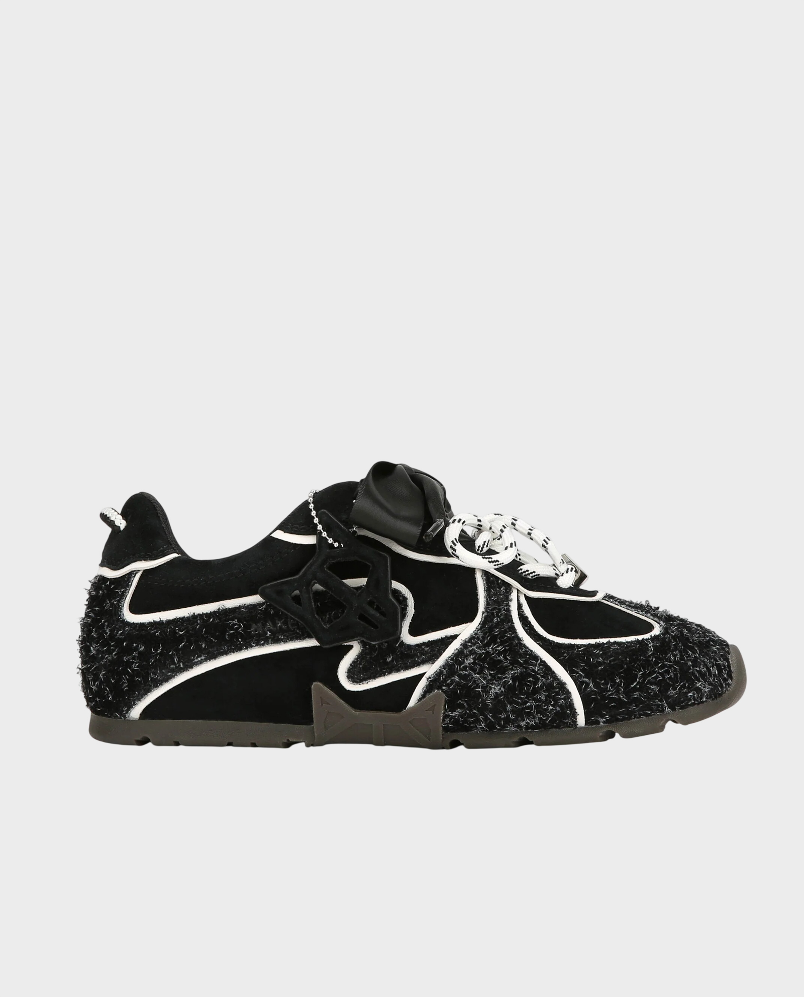 Zamszowe sneakersy Adored Black Hairy Suede - Image #0
