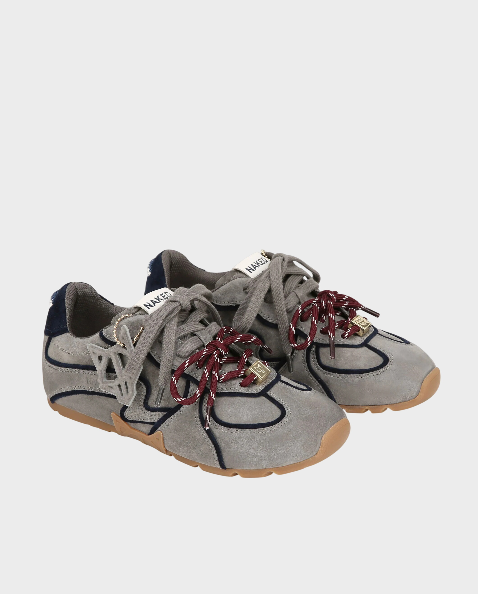 Zamszowe sneakersy Adored Grey Suede - Image #1