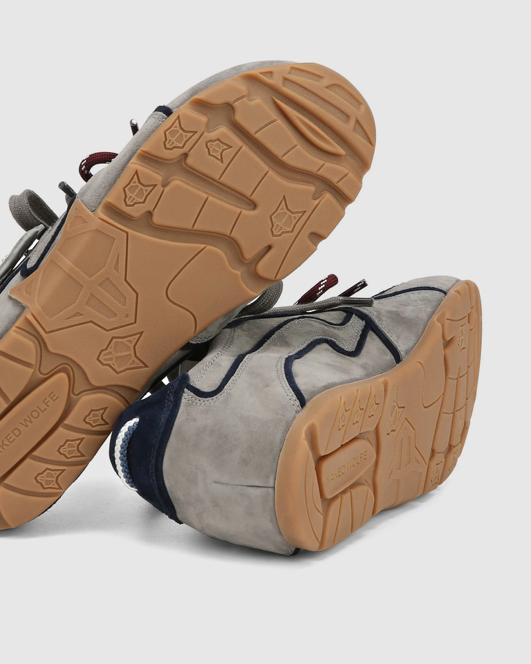 Zamszowe sneakersy Adored Grey Suede - Image #3