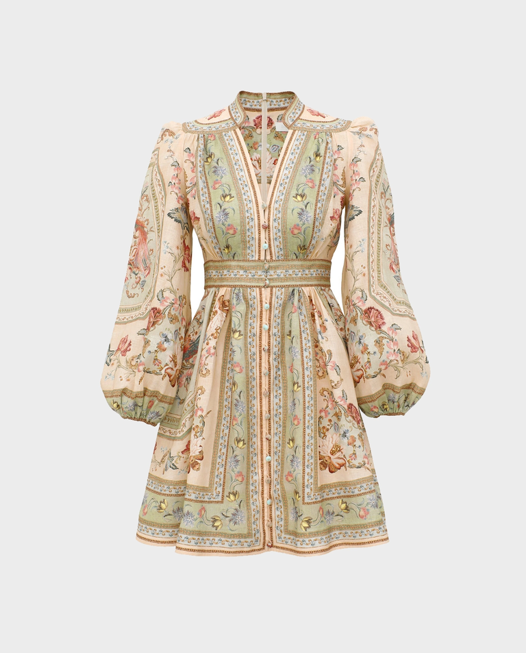 Sukienka w kwiaty Roselight Plunge Mini