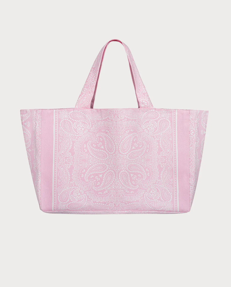 Duża jasnoróżowa torba shopper Capri