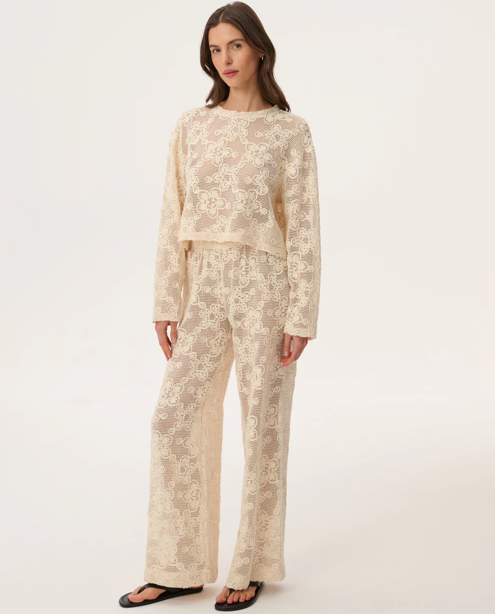 Haftowany longsleeve z siateczki Davis - Image #3