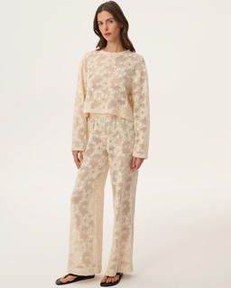 Haftowany longsleeve z siateczki Davis - Image #3
