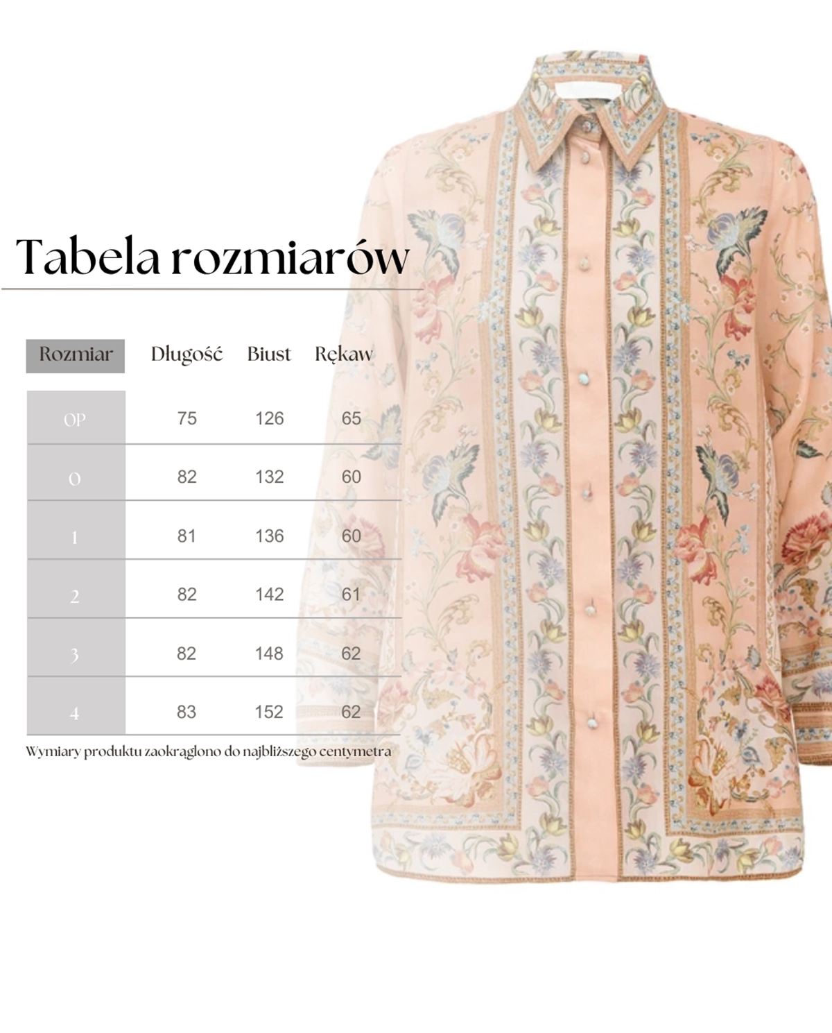 Jedwabna koszula w kwiaty Roselight - Image #7