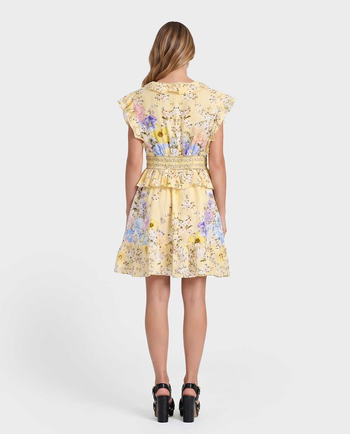 Lniana sukienka w kwiaty Darling Buds - Image #2