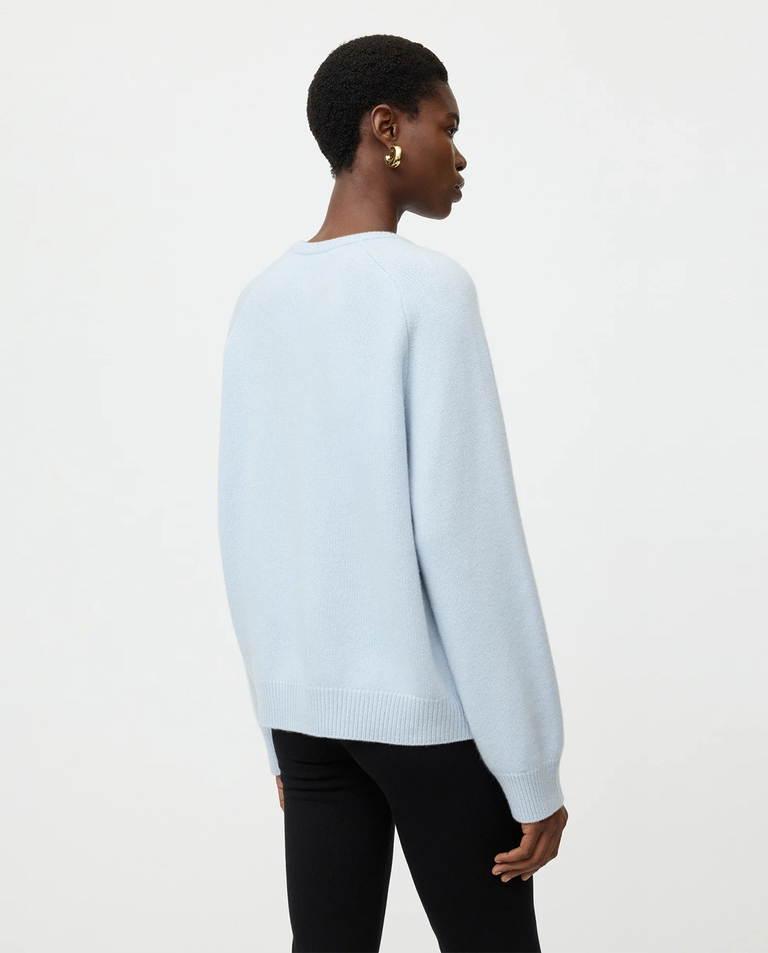 Kaszmirowy błękitny sweter oversize - Image #3