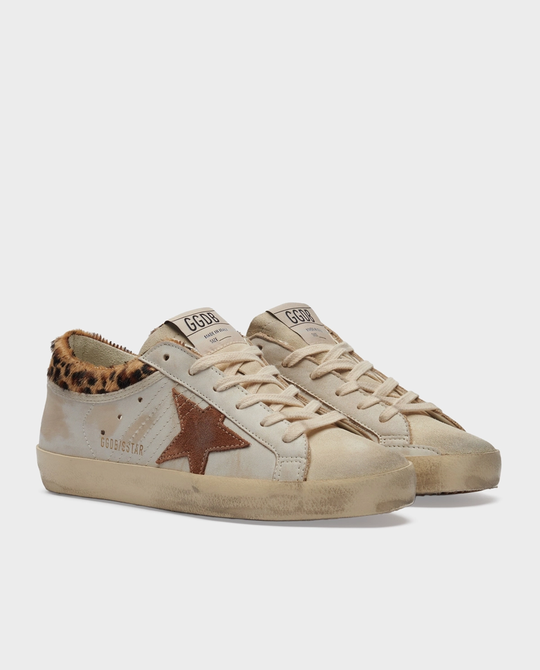 Sneakersy Super Star z motywem panterki