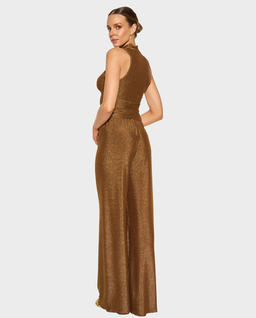 Błyszczące spodnie tall Choco Sparkle - Image #2