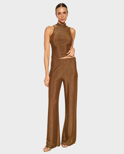 Błyszczące spodnie tall Choco Sparkle - Image #1