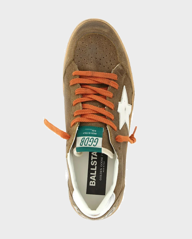 Ciemnobrązowe sneakersy Ball Star - Image #3