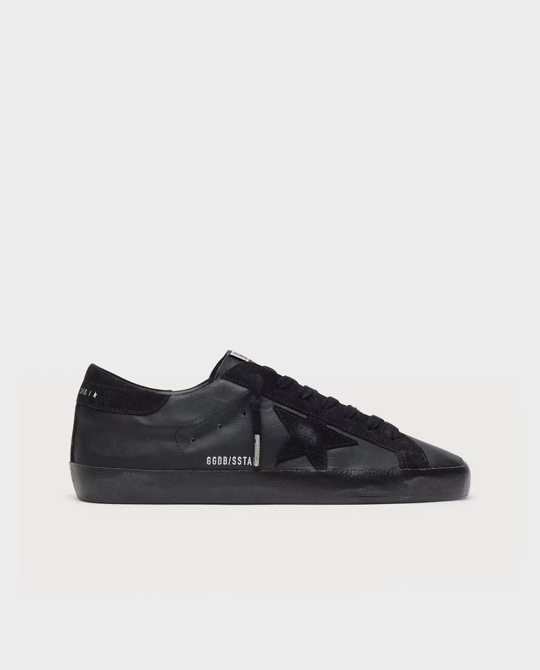 Czarne skórzane sneakersy Ball Star