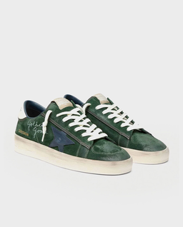 Zielone skórzane sneakersy Stardan - Image #1