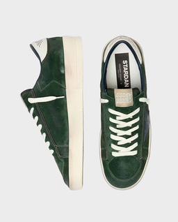 Zielone skórzane sneakersy Stardan - Image #2